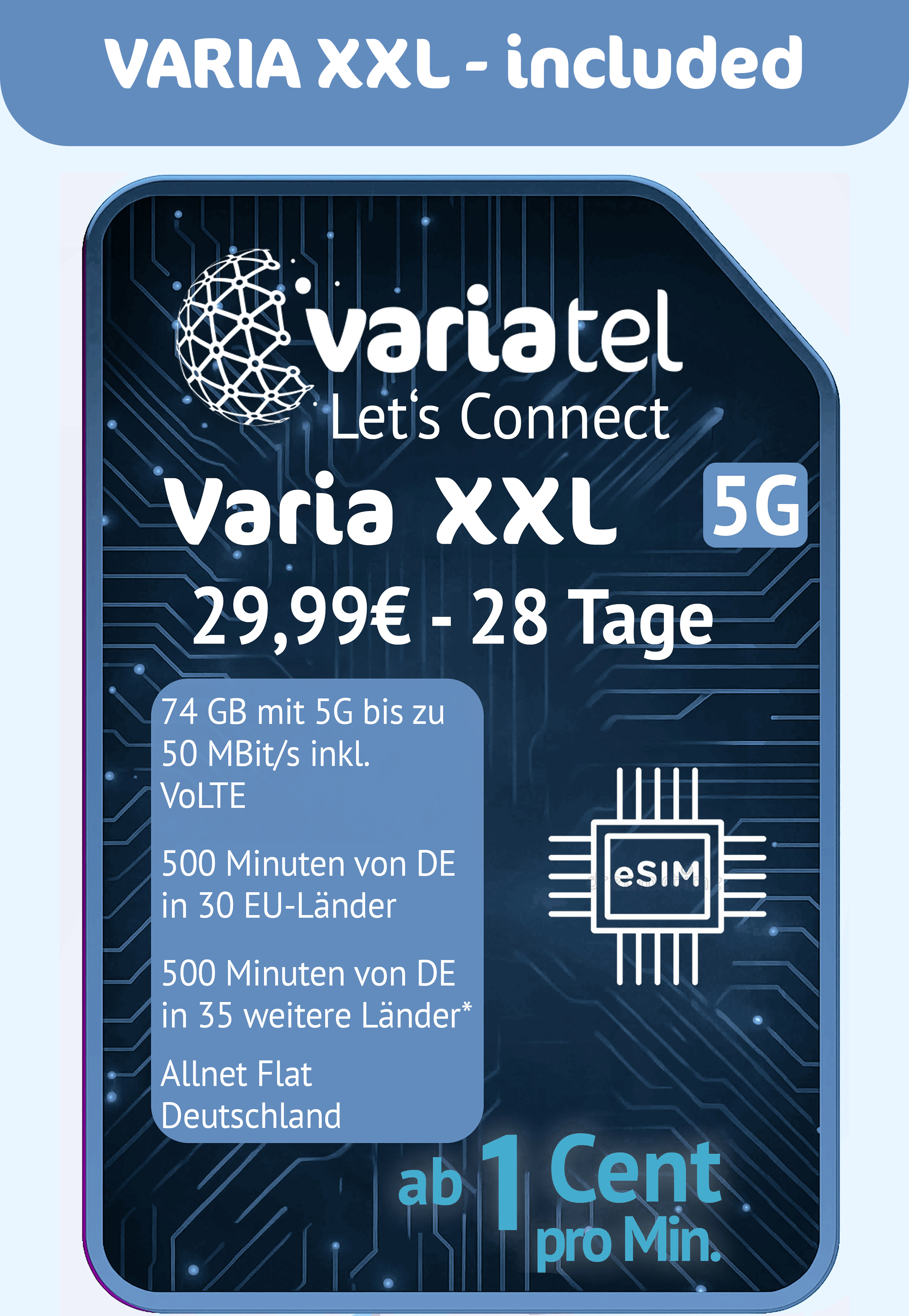 Varia XXL – eSIM